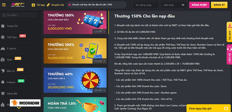 Hình thức giao dịch tại nhà cái NBET diễn ra đơn giản